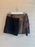 Wrap mini skirt cotton size M